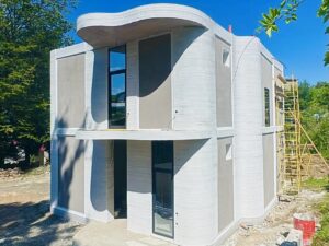 Построенный 3D-печатный дом «Лион» в Сочи